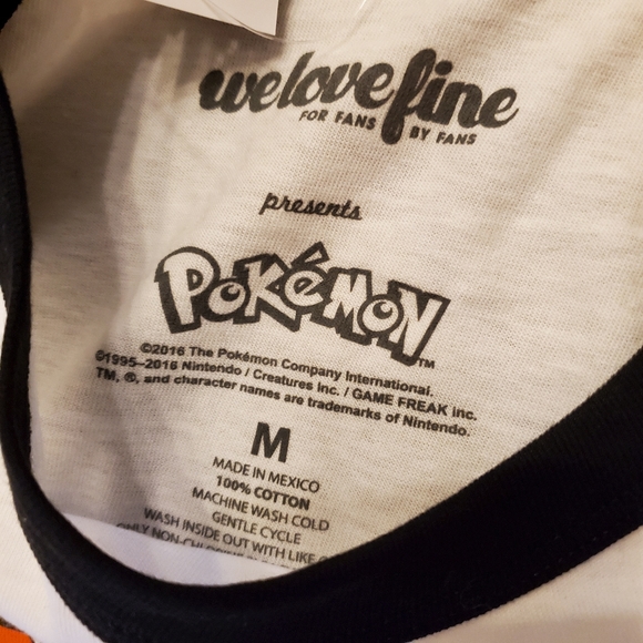 NWT Pokemon Eevee Baseball 3/4 Sleeve T Shirt - Picture 3 of 3